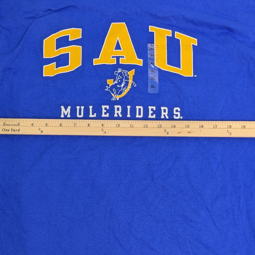 Southern Arkansas University Muleriders Mens XL Gray Cotton Logo Tshirt SAU - Picture 6 of 8